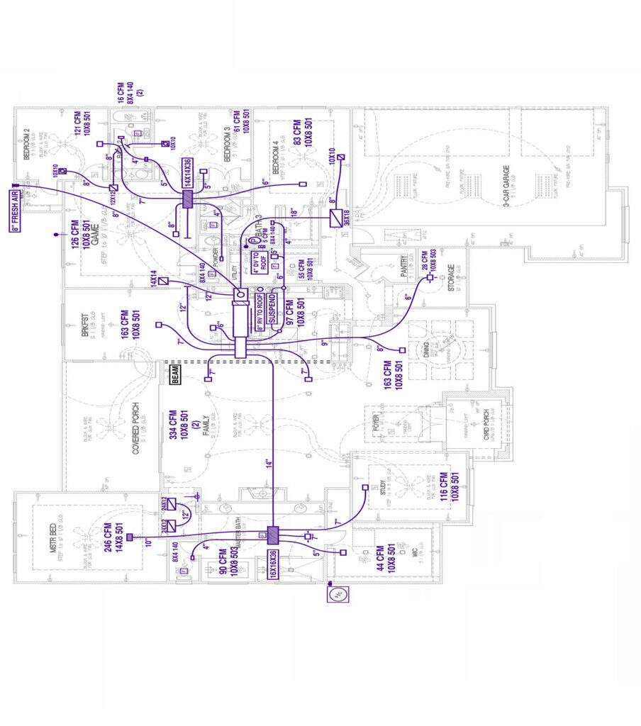 New Construction HVAC Layout